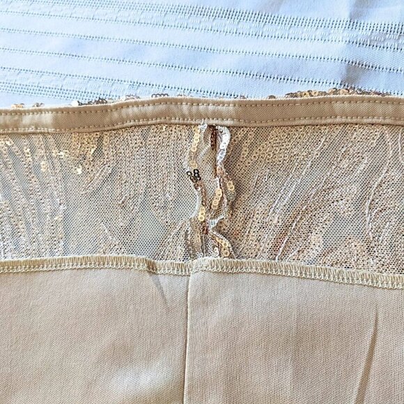 LULUS Mirasol Rose Gold Sequin Long Sleeve Bodycon Mini Dress Size XS - Picture 6 of 9